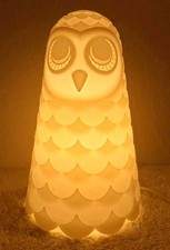 IKEA Owl Lamp Solbo Night Light 9" Nursery Child’s Bedroom Table Mains Connected