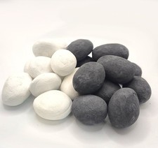 Ceramic Gas Fire Pebbles Dark