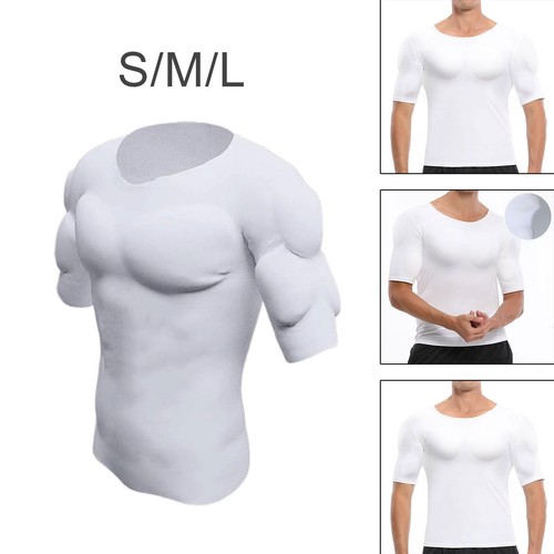 Men fake muscle padded - men's,
