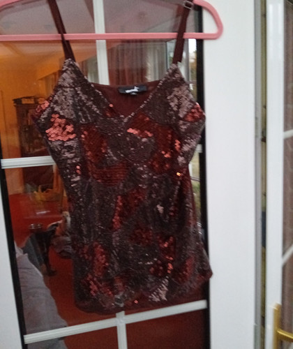 Monki women brown - brown, sequin