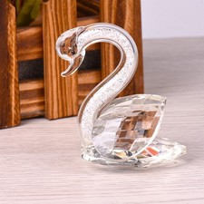  Coffee Table Animal Decor Crystal Swan Figurine Decorations Couple Sculpture
