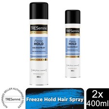 2x of 400 ml Tresemme Freeze Hold 24Hr Frizz Control Fast Drying Hairspray