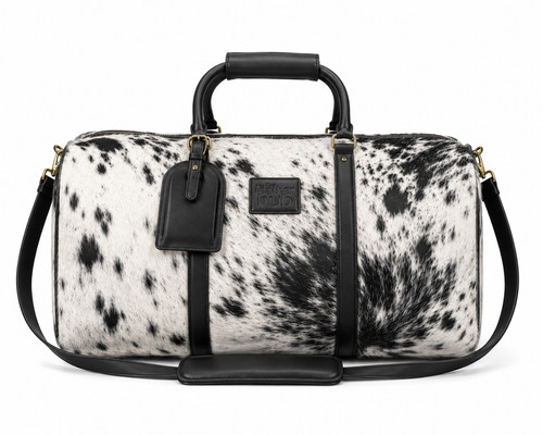 Genuine cowhide leather duffle - genuine,