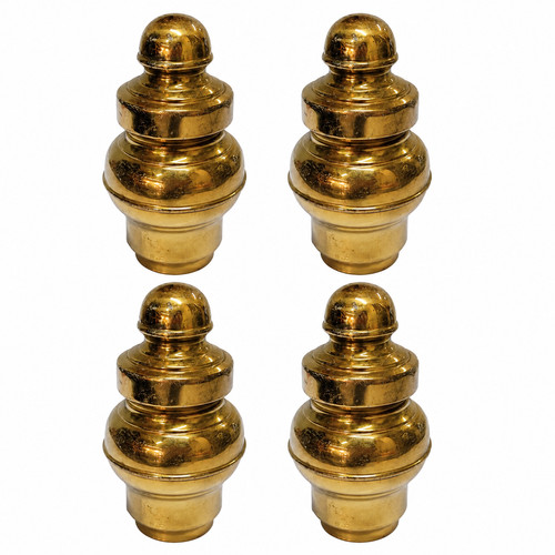 Large spun brass bed ball - 4,