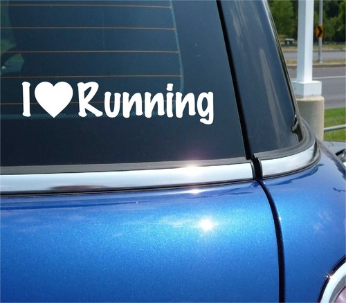 Love running decal sticker - love,