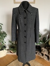 Hobbs Grey Black Wool Checked