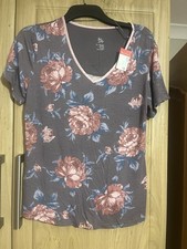 Flower Floral Short Sleeved