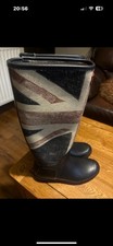 Union Jack Limited Edition Hunter Wellies Size 7 Worn Once