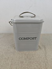 KitchenCraft Living Nostalgia Kitchen Compost Bin, Metal, 16.5 x 12 x 24 cm, Fre