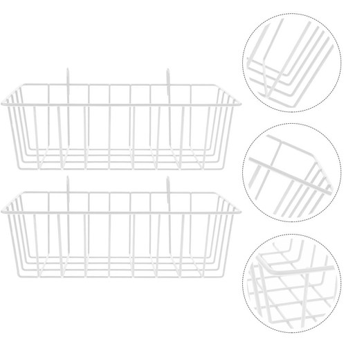 2pcs white iron feeder - feeder, hanging