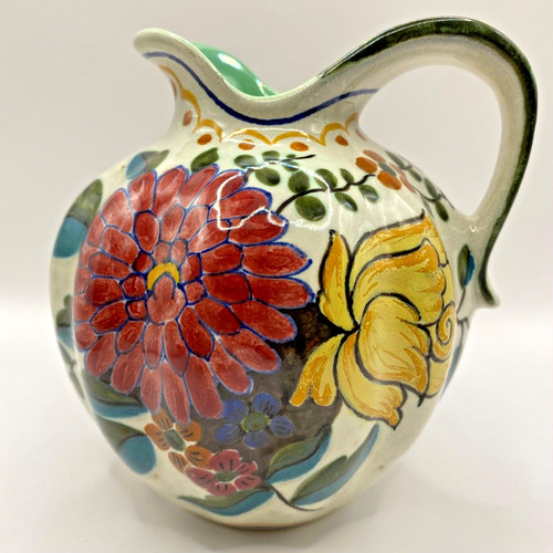 Vtg gouda pitcher pottery - vtg,