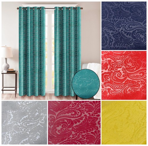 Embossed blackout curtains - embossed,