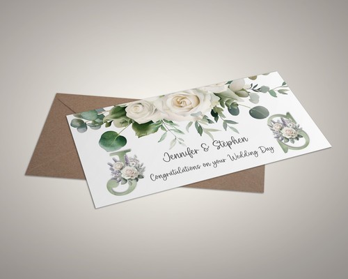 Personalised wedding money - personalised,