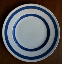 Vintage Staffordshire Blue And White Dinner Plate 26cm Gb6