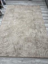 Warm beige modern rug 230x160 large soft rug brand new 