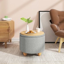 WOLTU Round Ottoman Stool