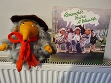 Orinoco Womble Plush toy 70s Vintage With Wombles Vinyl Album 1974