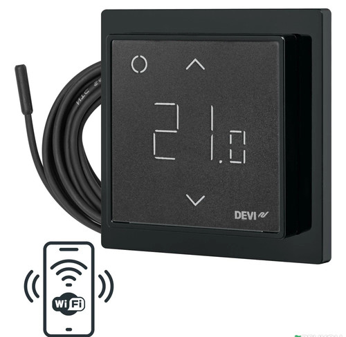 Programmable black thermostat - programmable,