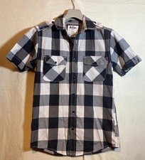 Lee Cooper Short Sleeve Button Up Shirt Size UK Small Stratford London