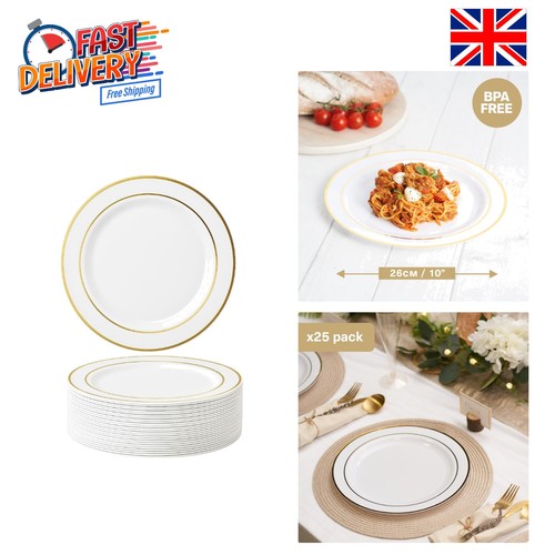 Durable 26cm plastic plates - durable,
