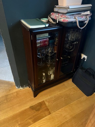 Stag glass display cabinet - glass,