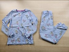 M&S Girls Skinny Fit Pyjamas Disney Frozen Size Age 7-8 Years