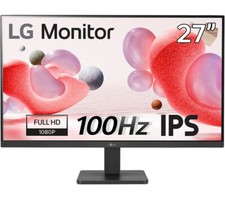 LG 27" MONITOR LCD FULL HD 1080P IPS 250 cd/m² 3000:1 5MS 100Hz HDMI VGA 27MR400