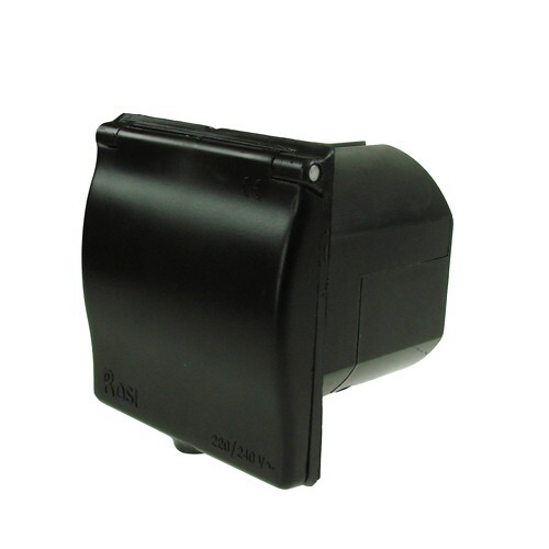 Black mains flush fit - mains,