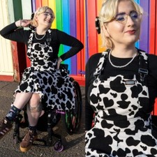 RUN AND FLY Cow Print Flared