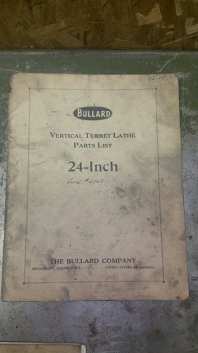 Bullard vertical turret lathe - bullard,