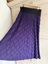 Per Una Purple Ruffle Skirt