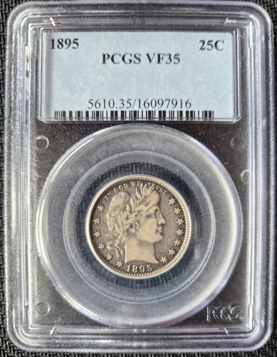 1895 barber quarter - 1895-p, quarter,