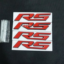 Matte Black Red RS Metal Front