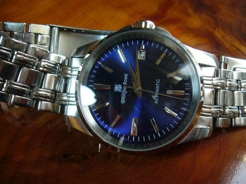 Blue dial automatic - blue, skeleton