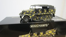 MINICHAMPS 1/35 Sd.Kfz. 7 Semi-Chenille 8 Tonnes Grey Camouflage Sand New