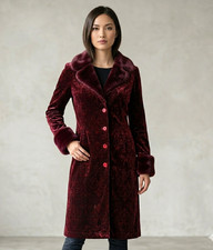 Vintage Velvet Coat Womens