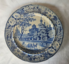ENGLISH BLUE & WHITE PLATE