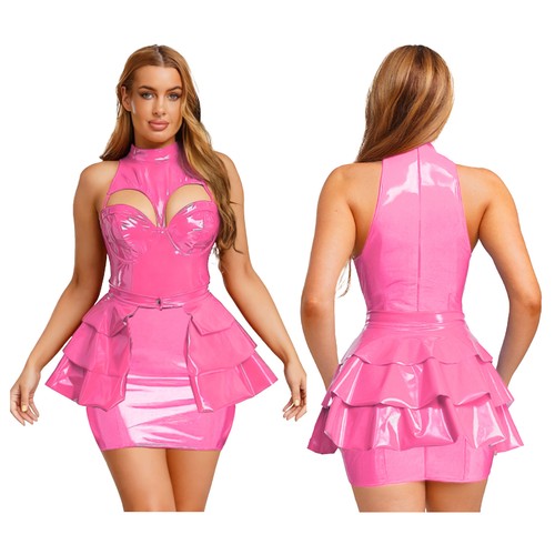 Womens wet look pvc - wet,