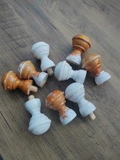 Vintage Farmhouse Chair Finials x 9