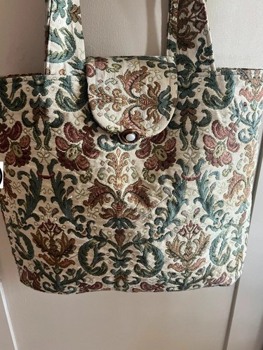 Vintage tapestry tote - tapestry,