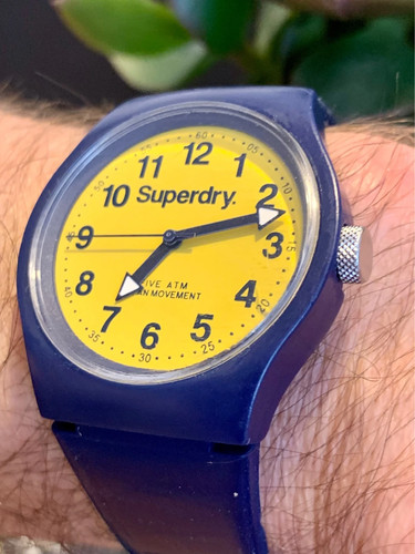 Superdry yellow dial blue - yellow,