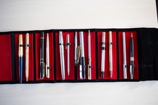 Selection of various pens by Omas, Waterman, Aurora, Parker and others (13)