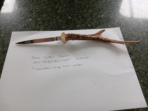 Letter opener stag horn - letter,
