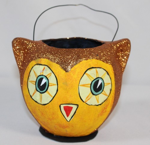 Vintage paper mache halloween - paper,