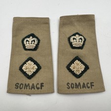 Genuine QE2 Somerset ACF Lieutenant Colonel Rank Slides