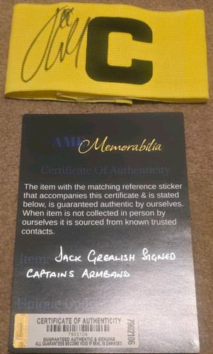 Jack grealish signed - signed, captains