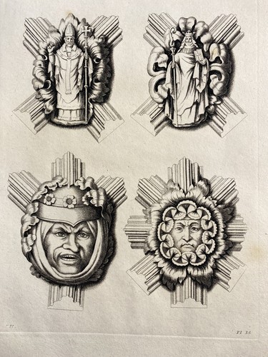 Antique print engraving