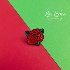 Red Rose With Green Leaves