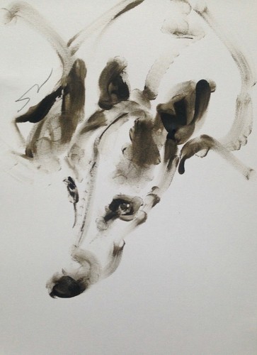Original signed ink sketch - signed,