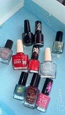 Nail care Polish Varnish Joblot Bundle Assorted Colours Brands topcoat manicure